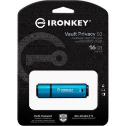 USB   Kingston 16GB IronKey Vault Privacy 50 Blue USB 3.2 (IKVP50/16GB) -  5