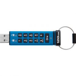 USB   Kingston 128GB IronKey Keypad 200 AES-256 Encrypted Blue USB 3.2 (IKKP200/128GB) -  2
