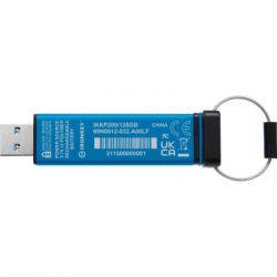 USB   Kingston 128GB IronKey Keypad 200 AES-256 Encrypted Blue USB 3.2 (IKKP200/128GB) -  3