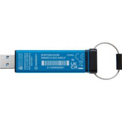 USB ���� ����������� Kingston 32GB IronKey Keypad 200 AES-256 Encrypted Blue USB 3.2 (IKKP200/32GB) - �������� 3