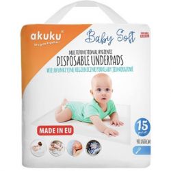 ������� ��� ��������� Akuku Baby Soft 40 x 60 ��, 15 �� (A0500)