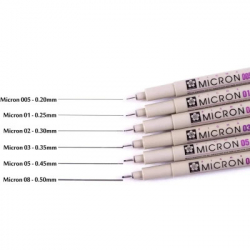 ������ Sakura Pigma Micron (0.1) 0,25 �� ���������� (084511326309) - �������� 6