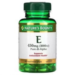  Nature's Bounty  E  , 1000 , 450 , Vitamin E, 60  (NRT-01799)