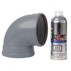 Фарба-аерозоль Pintyplus на водній основі Evolution Ral 7012, Сірий базальт, глянцевий, 400 мл (8429576275407) - Картинка 2