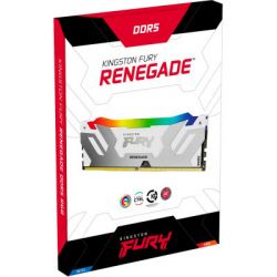 Модуль памяти для компьютера DDR5 16GB 7200 MHz Renegade RGB White XMP Kingston Fury (ex.HyperX) (KF572C38RWA-16) - Картинка 4