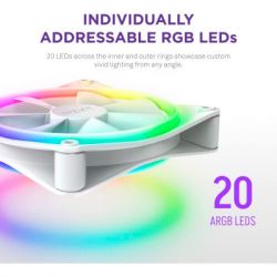 Кулер до корпусу NZXT F140RGB Duo (RF-D14DF-W1) - Картинка 10