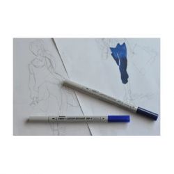 Художній маркер Marvy двосторонній 1900B-S Сірий світлий (752481291391) - Картинка 4