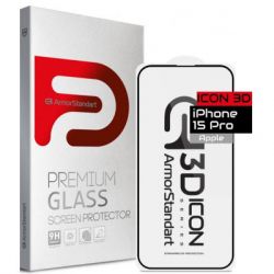 ������ �������� Armorstandart Icon 3D Apple iPhone 15 Pro Black (ARM68215)