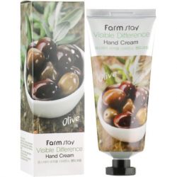 Крем для рук FarmStay Visible Difference Hand Cream Olive З екстрактом оливи 100 г (8809338560062) - Картинка 2