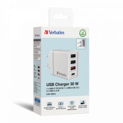 Зарядное устройство Verbatim USB 30W PD3.0 4-ports white (49701) - Картинка 7