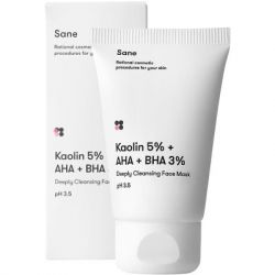    Sane Kaolin 5% + AHA + BHA 3% Deeply Cleansing Face Mask      40  (4820266830229) -  1