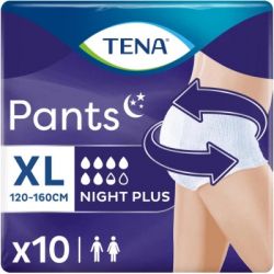    Tena Pants Plus Night Extra Large 10  (7322542133569) -  1