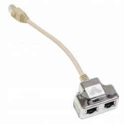 ������������ ���� ����, UTP, cat.5e, 1*Male/RJ45-2*Femail/RJ45 Hypernet (YT4-U2-U2)