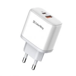   ColorWay Power Delivery Port PPS USB (Type-C PD+ USB QC3.0) (45W) white (CW-CHS042PD-WT) -  8