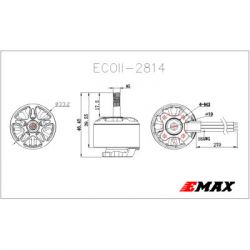    Emax ECO II 2814 730KV (0101096040) -  6