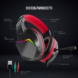 ��������� GamePro HS311 RGB Black/Red (HS311) - �������� 6