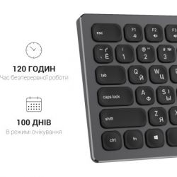 Клавіатура OfficePro SK1550 Wireless Black (SK1550B) - Картинка 11