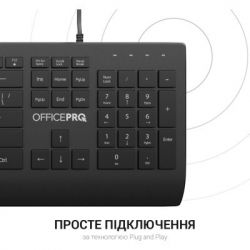 Клавіатура OfficePro SK360 USB Black (SK360) - Картинка 10