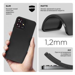 Чохол до мобільного телефона Armorstandart Matte Slim Fit ZTE Blade A73 4G Black (ARM70701) - Картинка 3