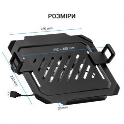 Підставка для ноутбука Підставка до ноутбука OfficePro для кронштейнів VESA 75x75,100x100 +RGB (LH474B) - Картинка 5