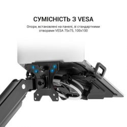 Підставка для ноутбука Підставка до ноутбука OfficePro для кронштейнів VESA 75x75,100x100 +RGB (LH474B) - Картинка 8