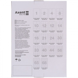 Етикетка самоклеюча Axent 48,5x25,4 (44 на листі) с/кл (100 листів) (D4477-A) - Картинка 2