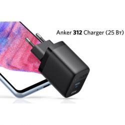 Зарядное устройство Anker PowerPort 312 - 25W USB-C Black (A2642G11) - Картинка 2