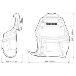 Сумка для інструмента ToughBuilt швидкознімна кобура для компактного дриля (TB-CT-24) - Картинка 8