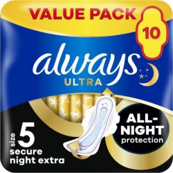 ������������� ��������� Always Ultra Secure Night Extra ������ 5 10 ��. (8006540093849)