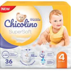 ϳ������ Chicolino Super Soft ����� 4 (7-14 ��) 36 ��, 4 �������� (4823098414650)