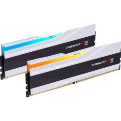     DDR5 64GB (2x32GB) 6400 MHz Trident Z5 RGB Matte White G.Skill (F5-6400J3239G32GX2-TZ5RW) -  2