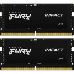     SoDIMM DDR5 32GB (2x16GB) 6400 MHz Impact Kingston Fury (ex.HyperX) (KF564S38IBK2-32) -  1