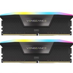������ ������ ��� ���������� DDR5 48GB (2x24GB) 5200 MHz Vengeance RGB Black Corsair (CMH48GX5M2B5200C38)