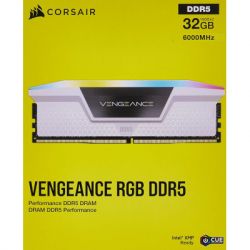  '  ' DDR5 32GB (2x16GB) 6000 MHz Vengeance RGB White Corsair (CMH32GX5M2E6000C36W) -  4