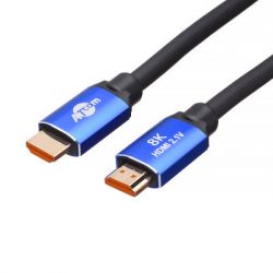  HDMI - HDMI 10 , Black/Blue, V2.1, Atcom Premium,   (88810) -  1