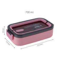 Ланч-бокс дитячий Kite 700 мл, рожевий (K23-182-3) - Картинка 3