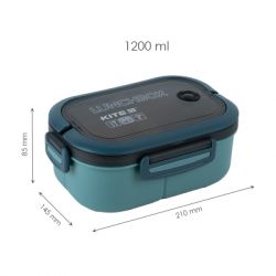 Ланч-бокс дитячий Kite з розділювачем 1200 мл, зелений (K23-184-2) - Картинка 2
