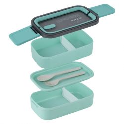 Ланч-бокс дитячий Kite подвійний з наповненням 1400 мл, зелений (K23-183-2) - Картинка 4