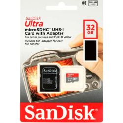   SanDisk 32GB microSDHC class 10 UHS-I A1 (SDSQUA4-032G-GN6IA) -  3