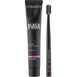 ���� ��������� Curaprox Black is White ����� ����� � ����������� ������� 90 �� + ����� ����� CS 5460 ������� ������� (7612412423686)