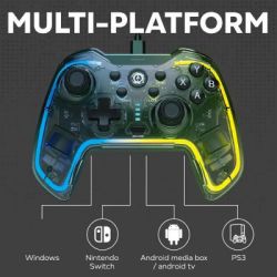 Геймпад Canyon Brighter GP-02 Wired RGB 4in1 PS3/Android BOX-TV/Nintendo Crystal (CND-GP02) - Картинка 3