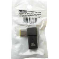  PD 100W USB-C F to DC Male Jack square mouth Lenovo Thinkpad ST-Lab (PD100W-Lenovo) -  1