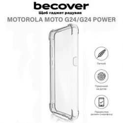 Чохол до мобільного телефона BeCover Anti-Shock Motorola Moto G24/G24 Power Clear (710720) - Картинка 5