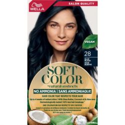 Краска для волос Wella Soft Color Безаммиачная 28 - Сине-черный (3614228865876) - Картинка 2