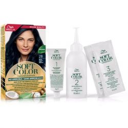 Краска для волос Wella Soft Color Безаммиачная 28 - Сине-черный (3614228865876) - Картинка 5