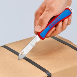 Нож монтажный KNIPEX электрика складной (16 20 50 SB) - Картинка 4