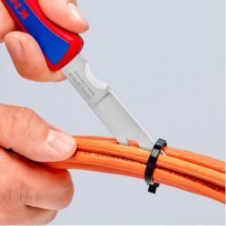 Нож монтажный KNIPEX электрика складной (16 20 50 SB) - Картинка 5