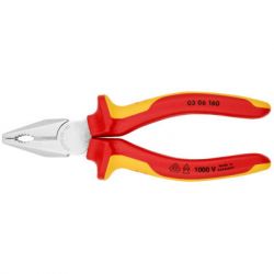 Плоскогубці KNIPEX комбіновані діелектричні VDE (03 06 160) - Картинка 3