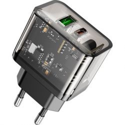   HOCO N34 Dazzling dual-port Black (6931474799166) -  2