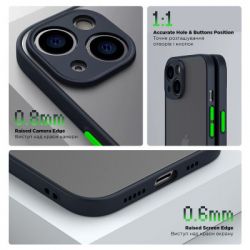 Чохол до мобільного телефона Armorstandart Frosted Matte Xiaomi Poco X6 Pro 5G Navy Blue (ARM73373) - Картинка 3